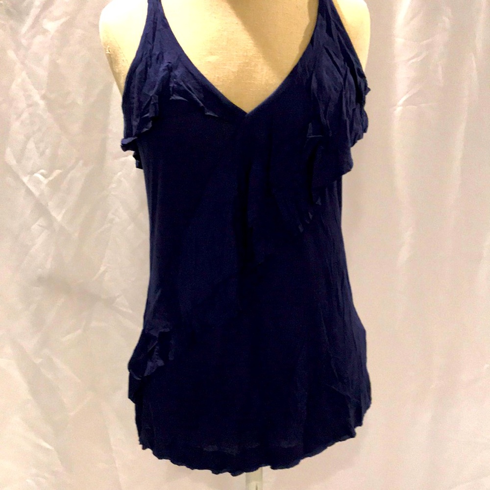 Tank Top with Ruffle Detail- Small